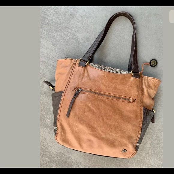 The Sak Handbags - The SAK Rustic Leather & Snakeskin Satchel/Tote